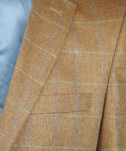Silk Blazer | Brown
