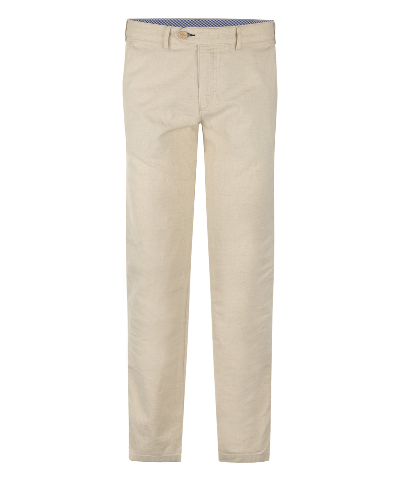 Derby Linnen/Katoen Pantalon | Licht Beige