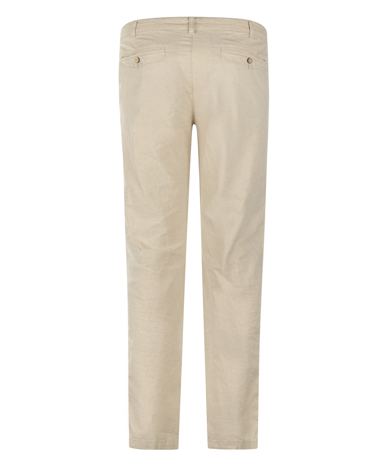 Derby Linnen/Katoen Pantalon | Licht Beige