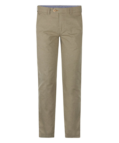 Derby Linnen/Katoen Pantalon | Gewassen Groen