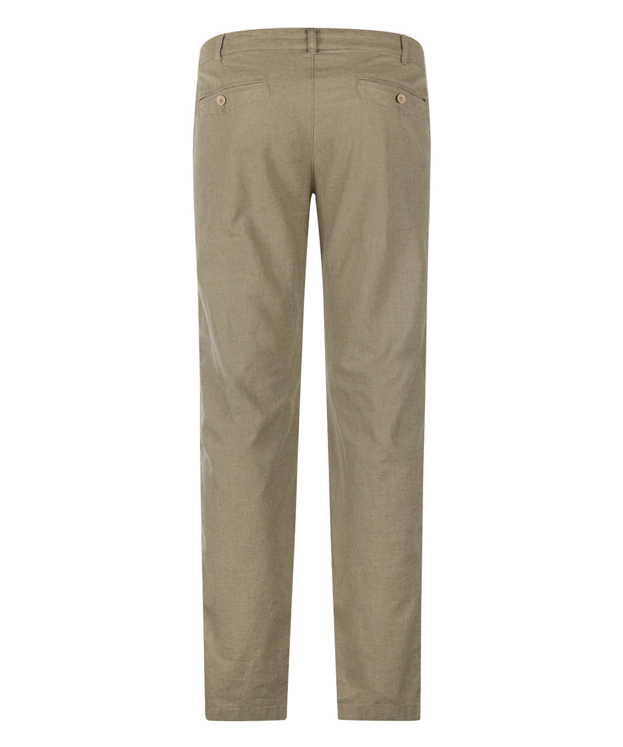 Derby Linnen/Katoen Pantalon | Gewassen Groen