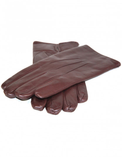 Lederhandschuh mit Kaschmirfutter | Braun