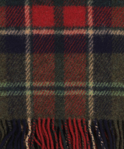 Irisches Karomuster aus Shetlandwolle | Loden-Marineblau-Karo