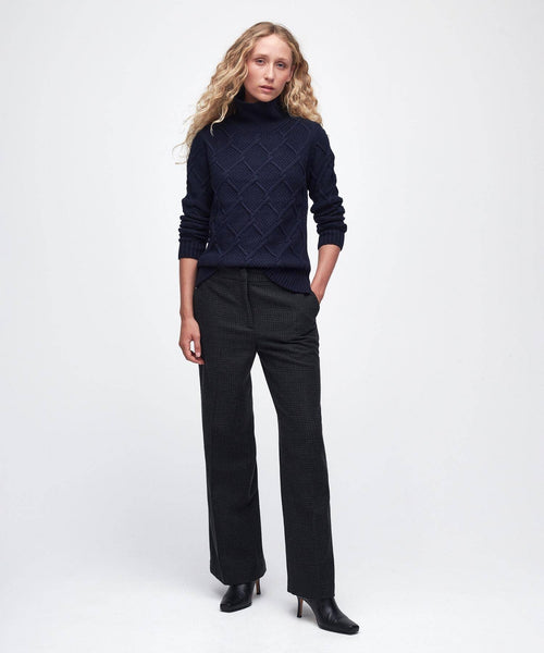 Barbour Burne Turtleneck Women | Navy Blue
