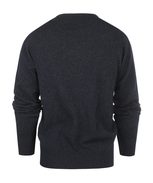 Pullover Lamswol ronde hals dutch fit | Oxford Blue