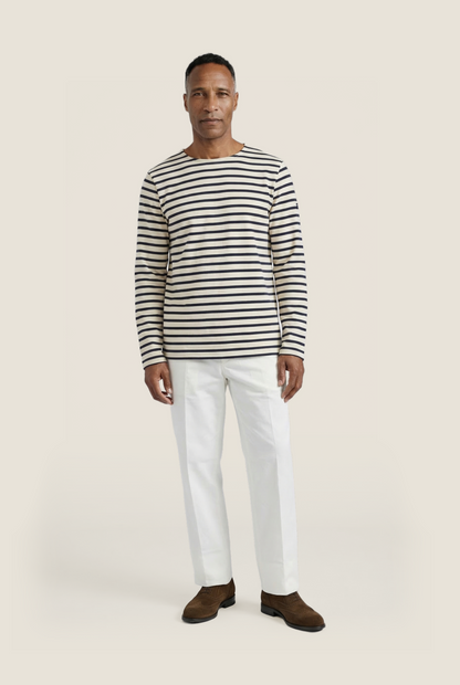 Meridien Modern Sweater | White