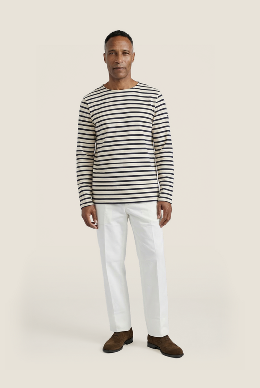 Meridien Modern Sweater | White