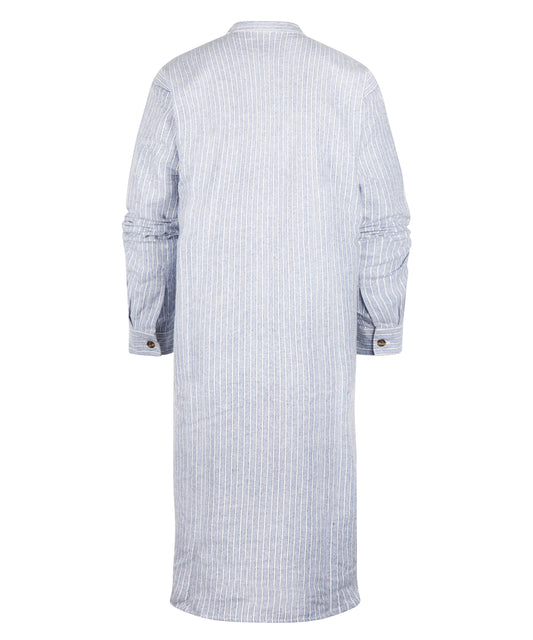 Klassisches Flanell-Nachthemd | Blau