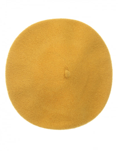 Wool Beret | Yellow