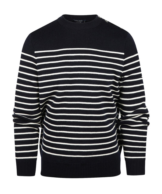 Saint James Pullover BinicII Round Neck | Blue