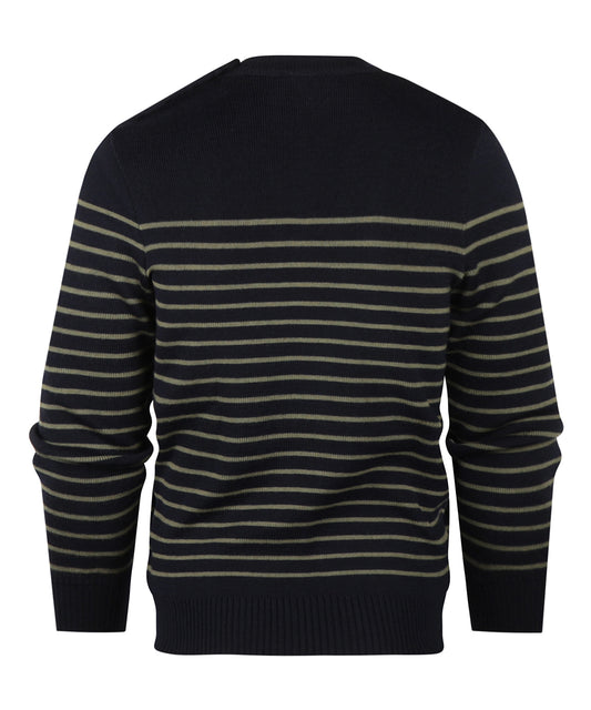 Saint James Pullover BinicII Round Neck | Green