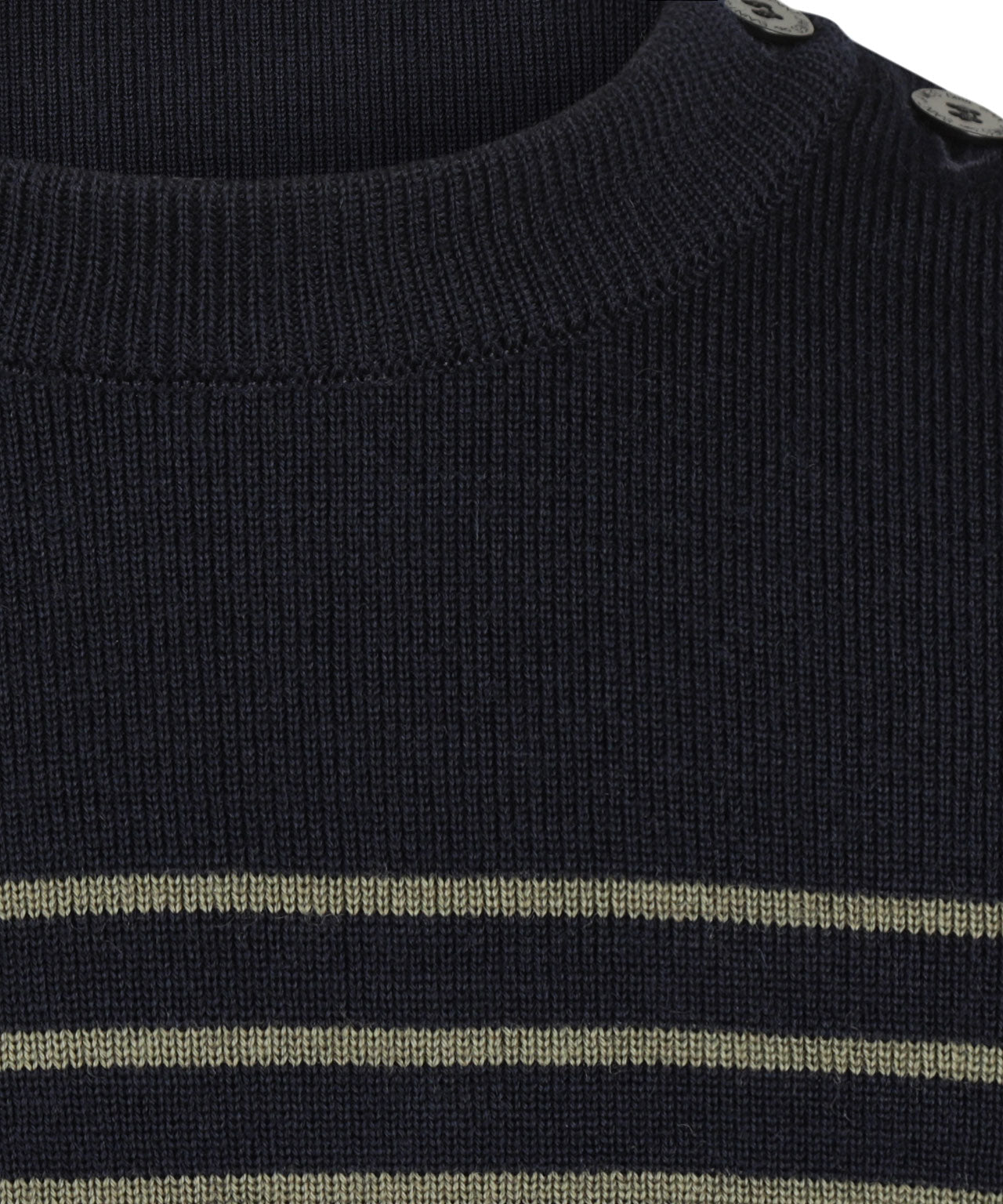 Saint James Pullover BinicII Round Neck | Green