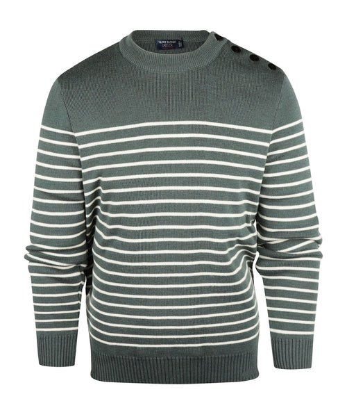 Saint James Pullover BinicII Round Neck | Green
