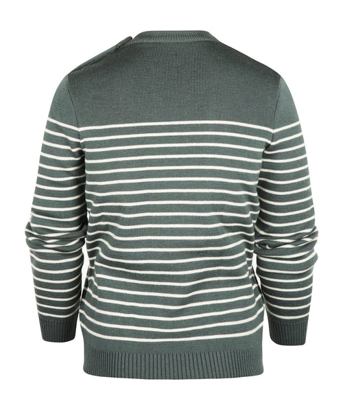 Saint James Pullover BinicII Round Neck | Green