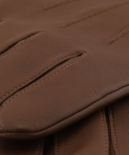 Handschuh aus weichem Nappaleder | Braun