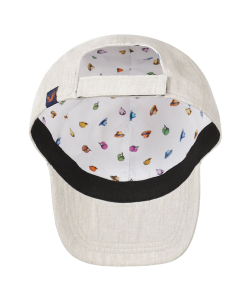 Baseball Cap katoen/linnen | Bruin