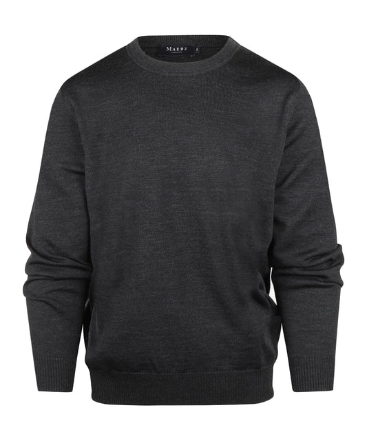 Maerz Pullover mit Rundhalsausschnitt | Anthrazit
