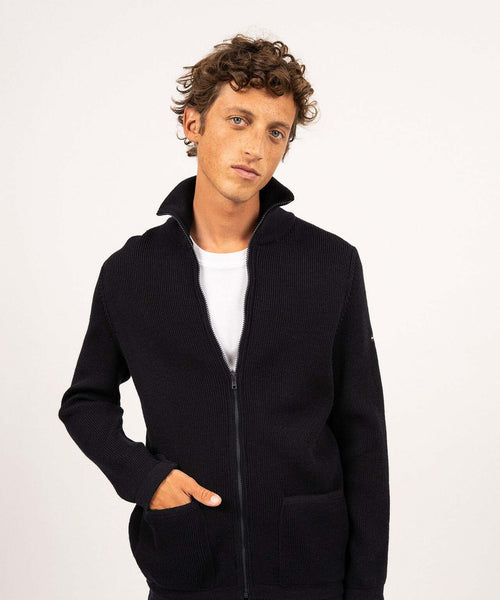 Saint James Zipped Vest Quiberon III | Navy Blue