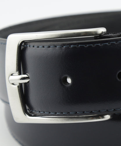 Leather belt | Navy Blue