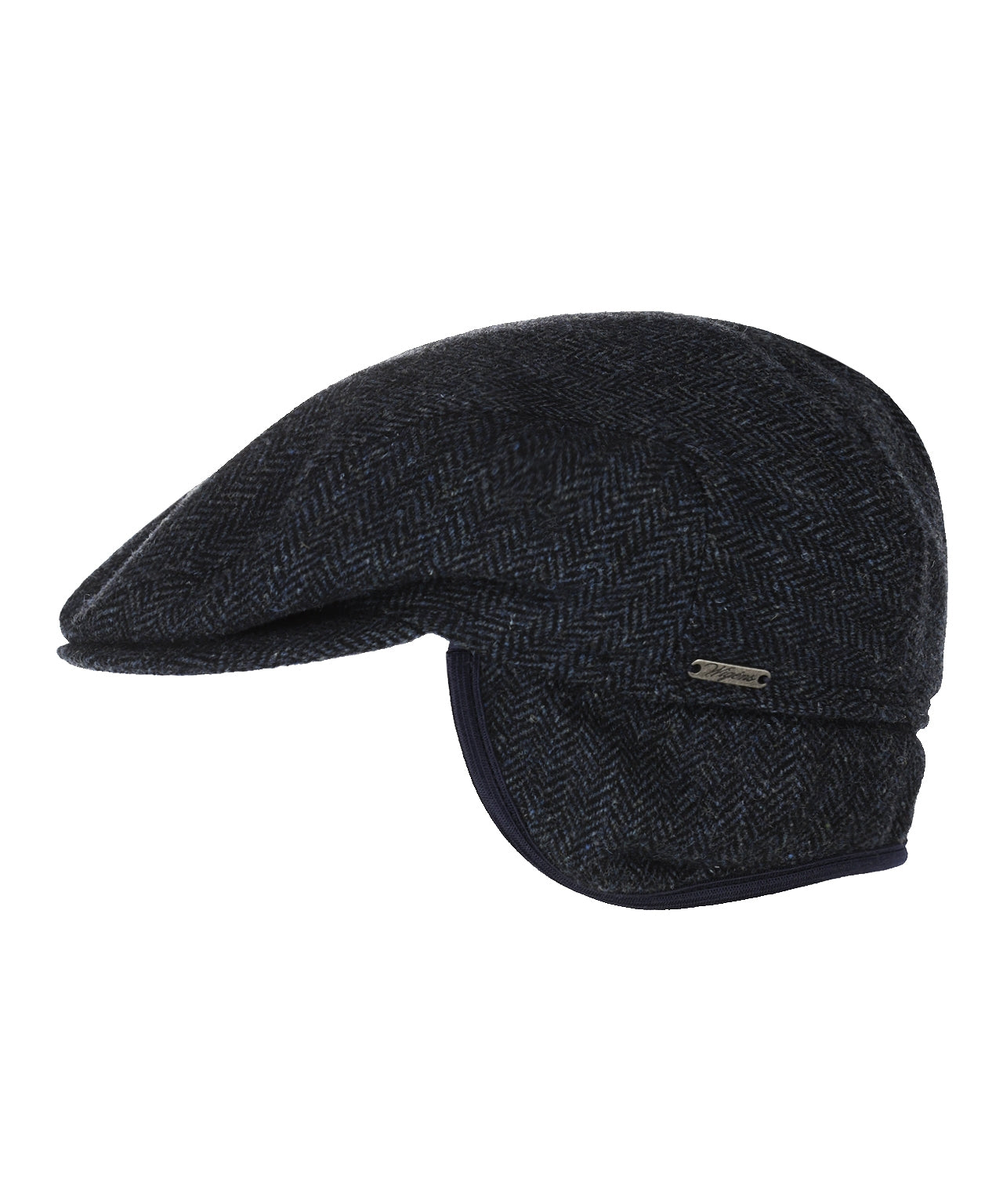 Tweed Cap | Navy herringbone