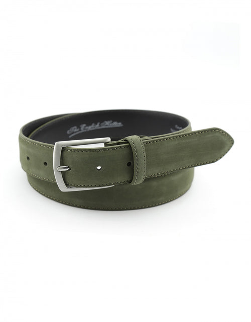 Refined suede belt | Brown