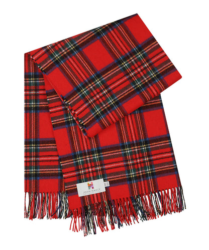Irisches Lammwollkaro | Royal Stewart Tartan
