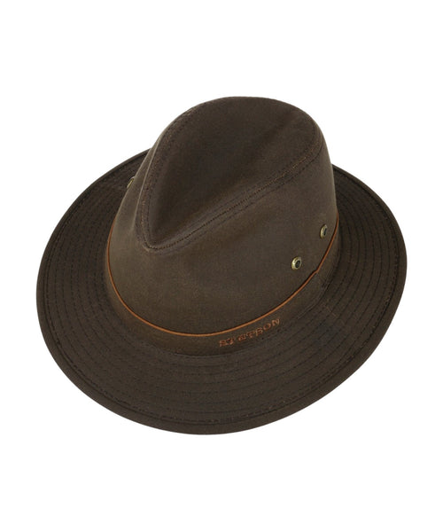 Hoed Traveller Waxed | Bruin