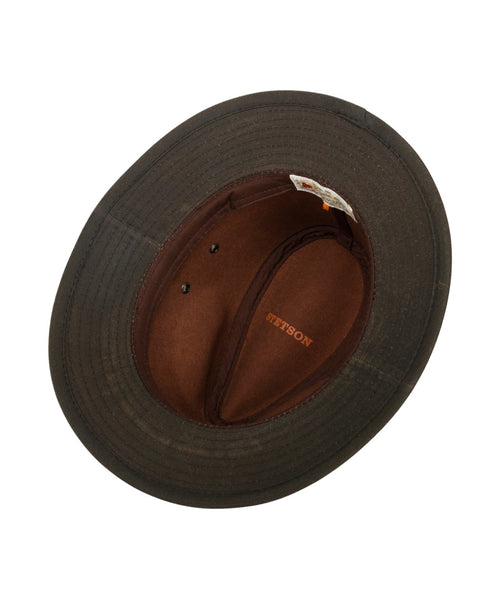 Hoed Traveller Waxed | Bruin