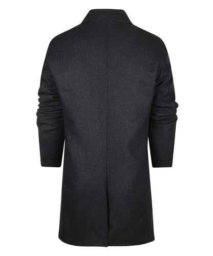 Overcoat Half Lang Hans | Donker Jeans