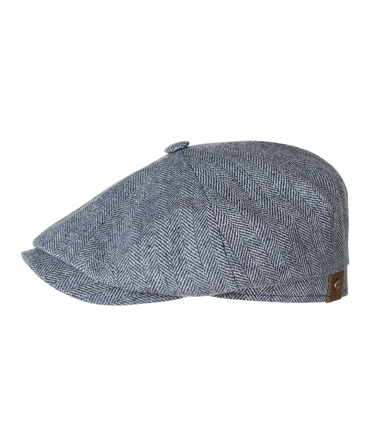 Hatteras Silk | Blauw herringbone