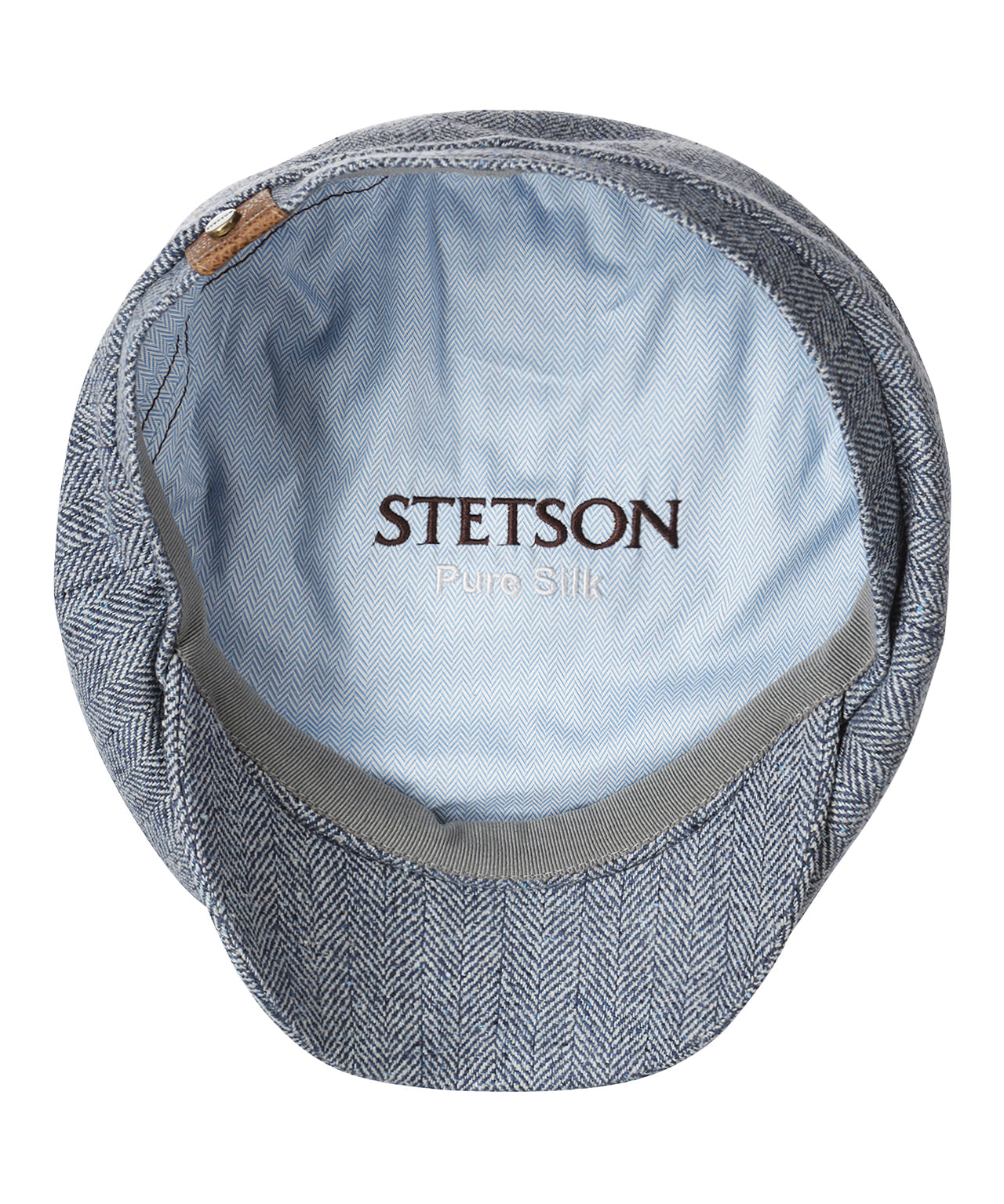 Hatteras Silk | Blauw herringbone