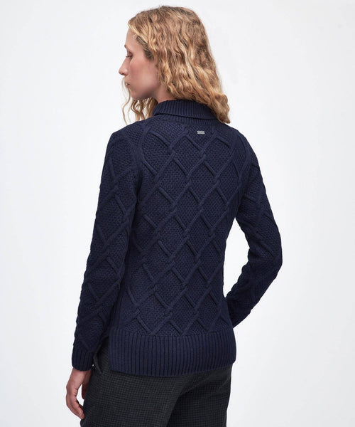 Barbour Burne Turtleneck Women | Navy Blue