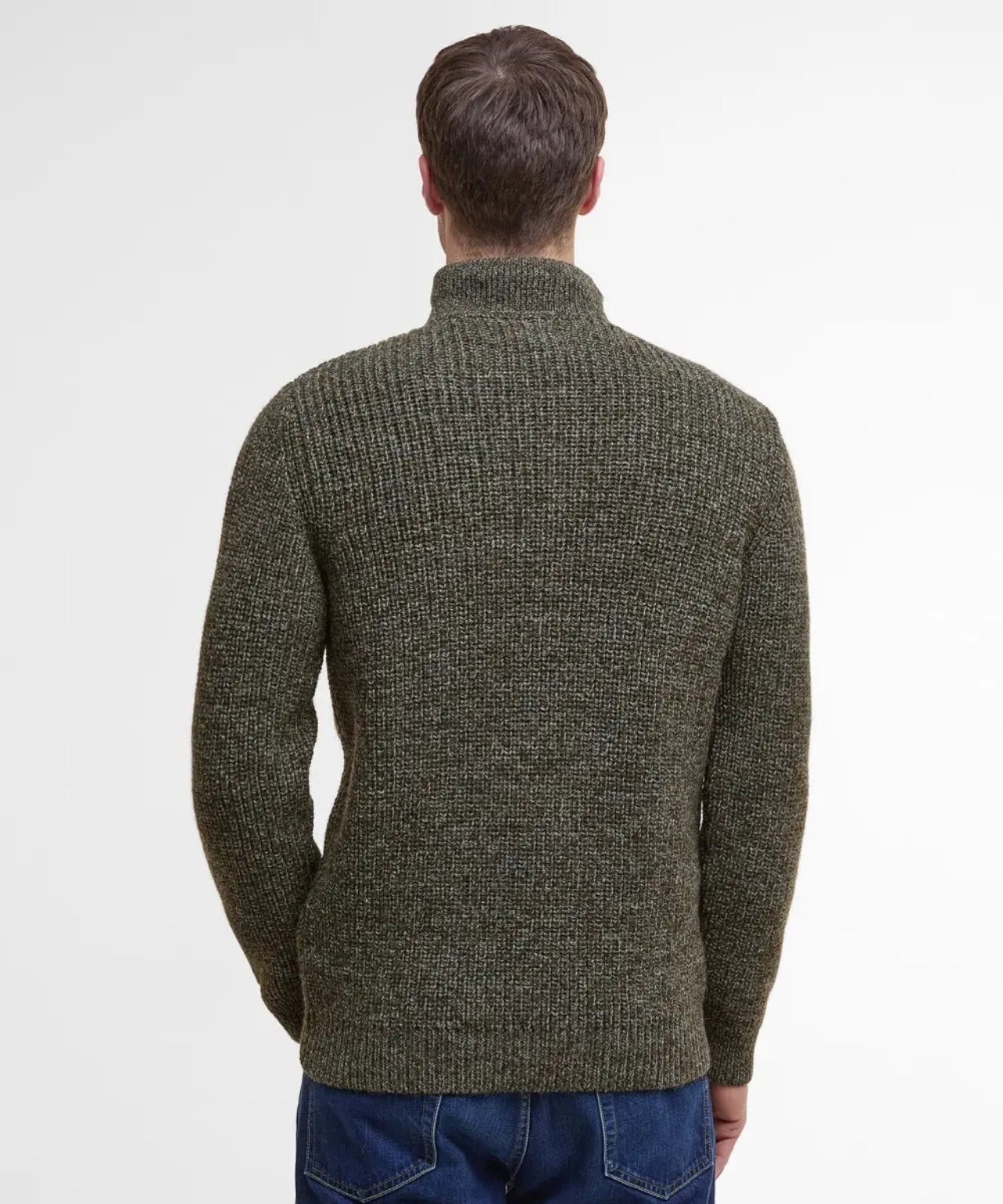 Barbour New Tyne Pullover mit halbem Reißverschluss | Grau