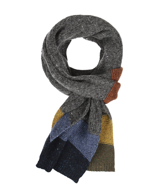 Scarf Donegal Wool | Antraciet design