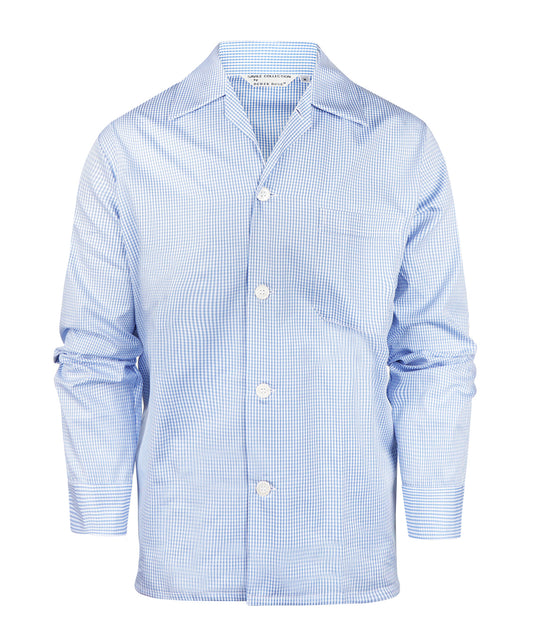Baumwollpyjama-Set | Blau