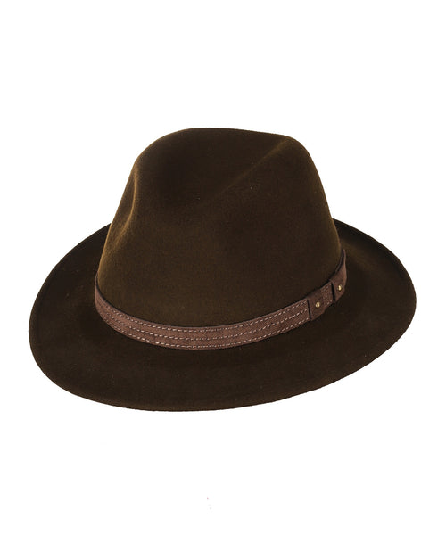 Sporty Wool Felt Hat | Brown