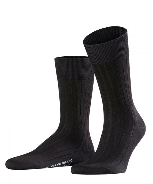Milano Herrensocken | Schwarz