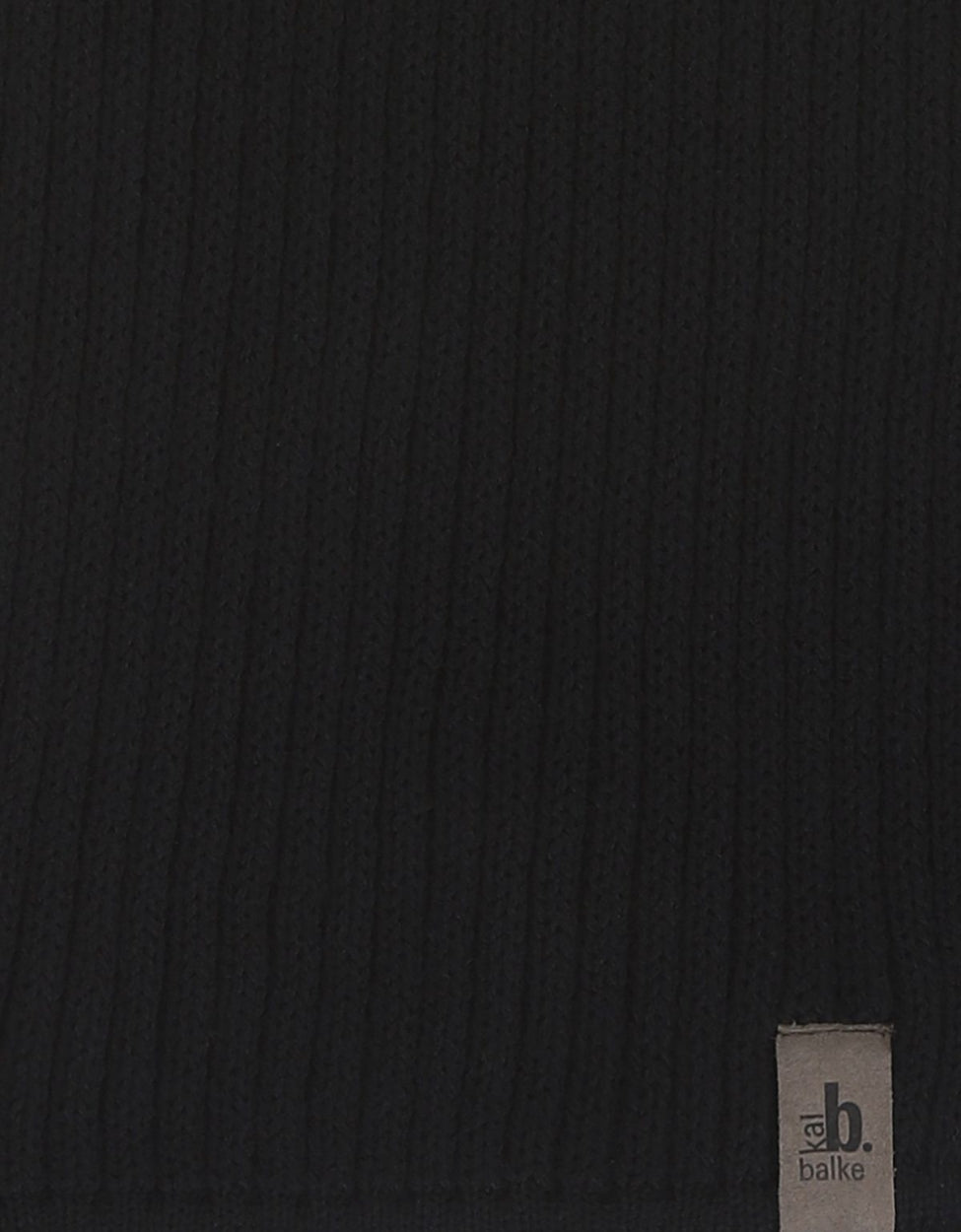 Scarf knitted wool | Black