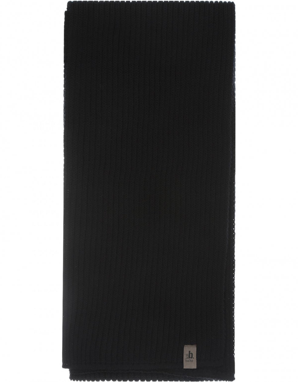 Scarf knitted wool | Black