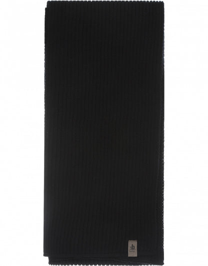 Scarf knitted wool | Black