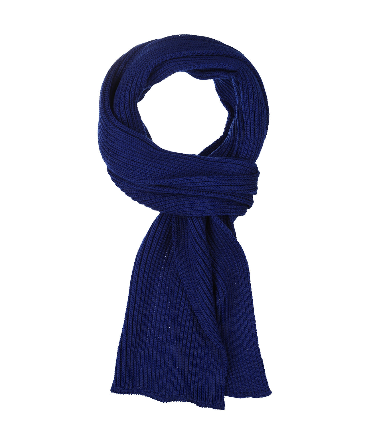 Sjaal gebreid wol | Donkerblauw
