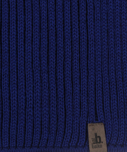 Sjaal gebreid wol | Donkerblauw