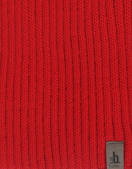 Gestrickter Wollschal | Rot
