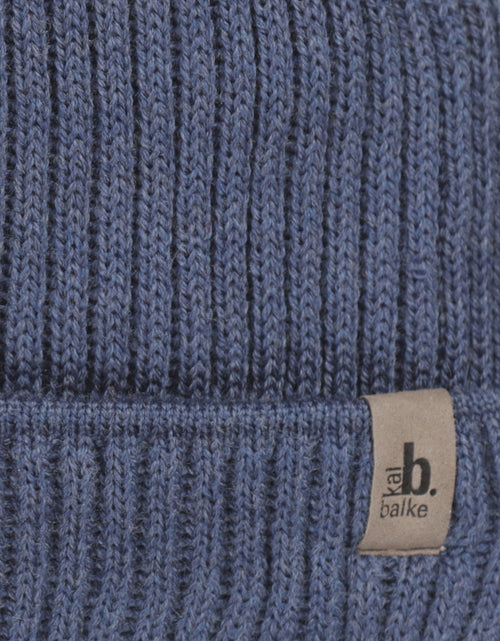 Soft Merino Wool Hat | Denim Blue