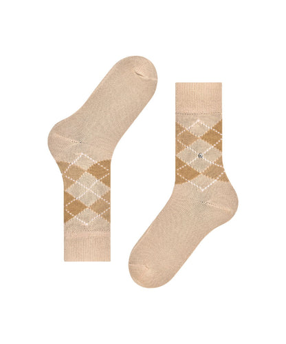 Preston Heren Sokken | Caffe Latte Diamond Check