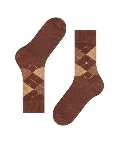 Preston Heren Sokken | Hazelnut Diamond Check