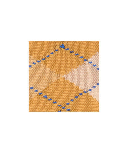 Preston Heren Sokken | Amber Yellow Diamond Check