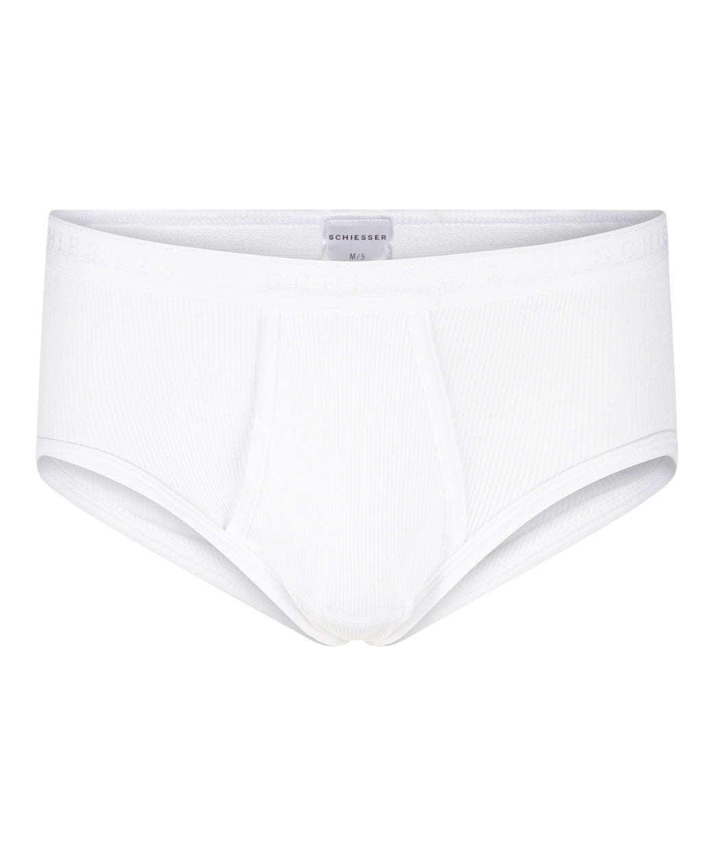 Sportslips mit Doppelripp-Details | Weiß