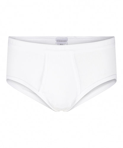 Sportslips mit Doppelripp-Details | Weiß