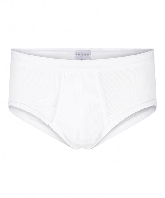 Sportslips mit Doppelripp-Details | Weiß